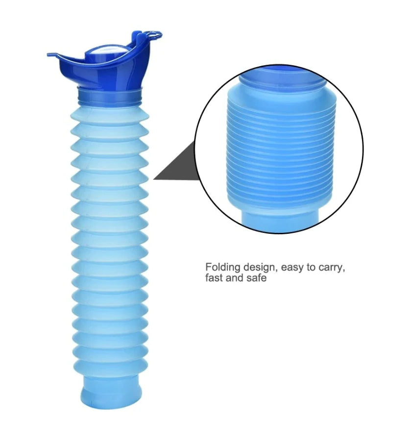 Portable Travel Urinal Bottle – Emergency Pee Kit for Men & Women (Car/Camping)