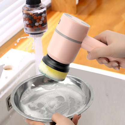 Electric Spin Cleaning Brush – USB Rechargeable Scrubber for Dishes, Bathtub, Tiles & Kitchen Surfaces