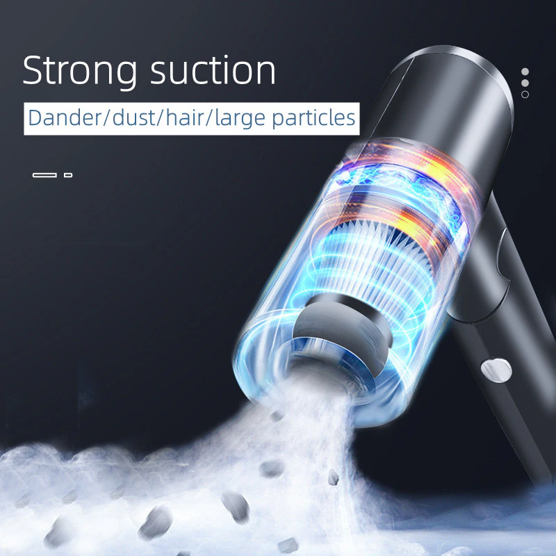 Wireless Car Vacuum Cleaner – Portable High-Suction Handheld Mini Auto & Home Dust Cleaner