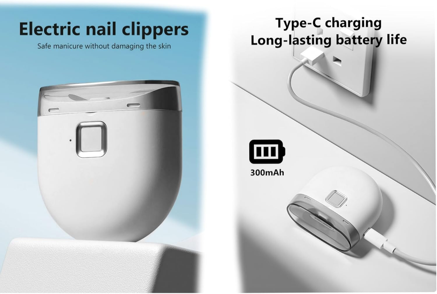 Electric Automatic Nail Clipper – Professional Thick Nail Trimmer, Safe & Easy-Use (US)