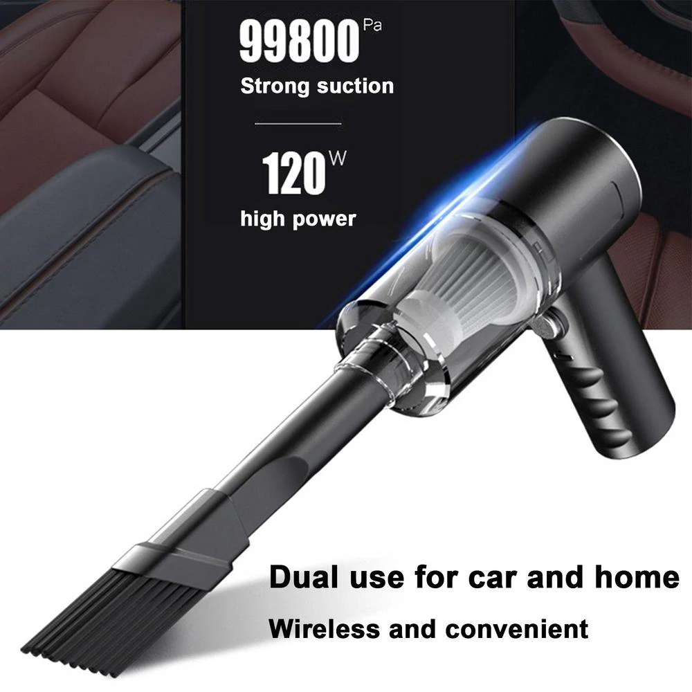 Wireless Car Vacuum Cleaner – Portable High-Suction Handheld Mini Auto & Home Dust Cleaner