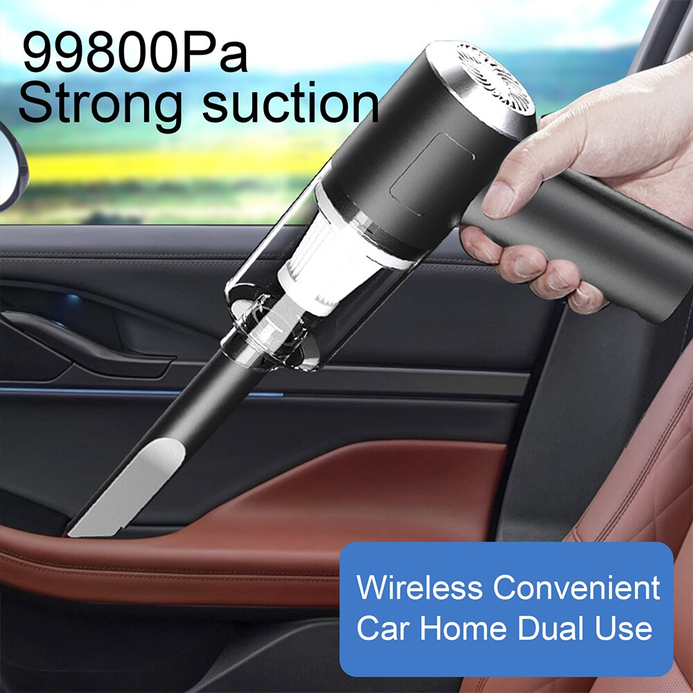 Wireless Car Vacuum Cleaner – Portable High-Suction Handheld Mini Auto & Home Dust Cleaner
