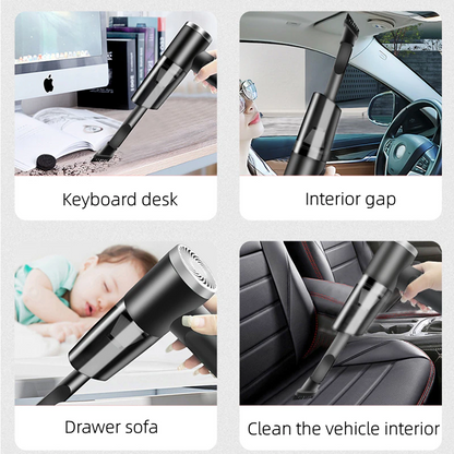 Wireless Car Vacuum Cleaner – Portable High-Suction Handheld Mini Auto & Home Dust Cleaner