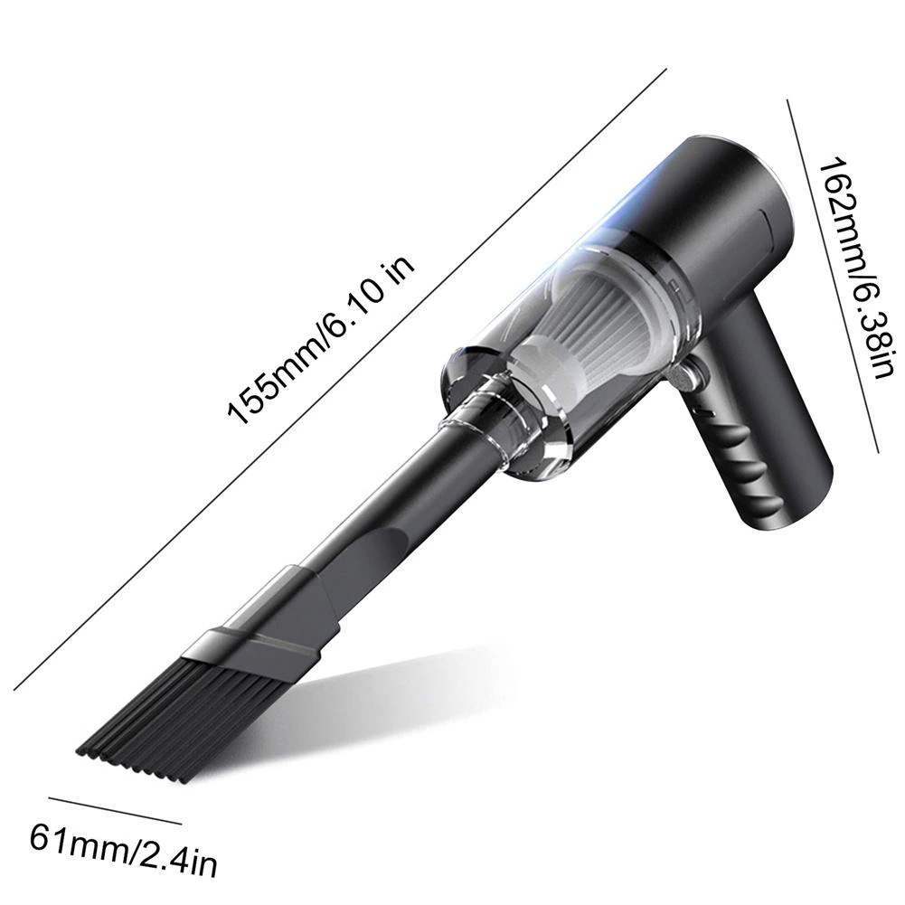 Wireless Car Vacuum Cleaner – Portable High-Suction Handheld Mini Auto & Home Dust Cleaner