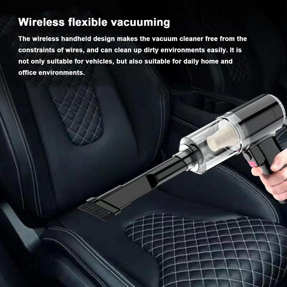 Wireless Car Vacuum Cleaner – Portable High-Suction Handheld Mini Auto & Home Dust Cleaner