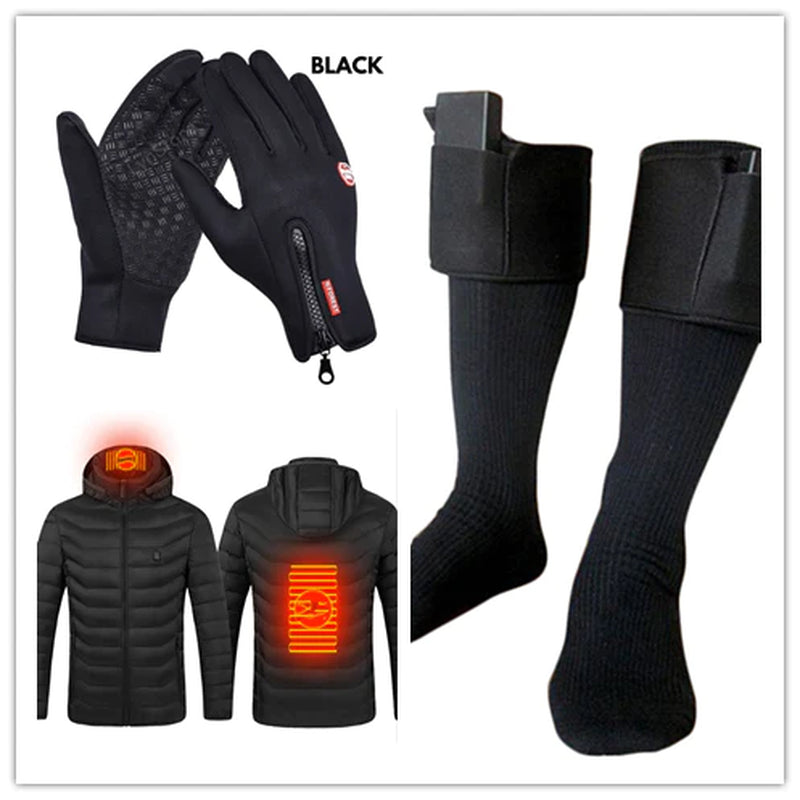 Touchscreen Heated Winter Gloves – Waterproof, Windproof & Fleece-Insulated for Outdoor Sports