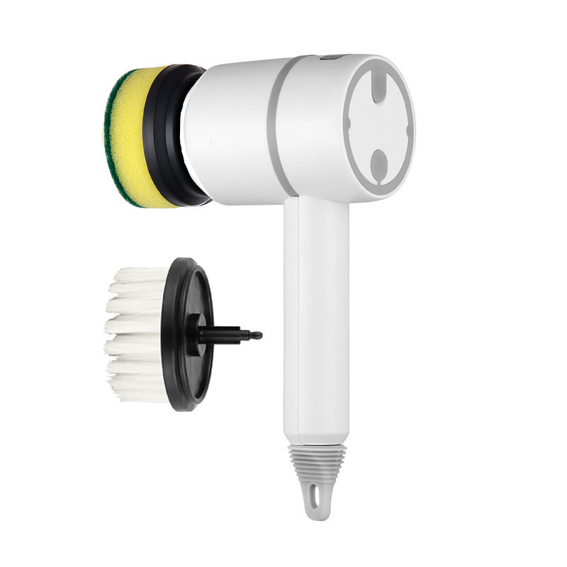 Electric Spin Cleaning Brush – USB Rechargeable Scrubber for Dishes, Bathtub, Tiles & Kitchen Surfaces