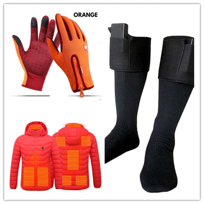 Touchscreen Heated Winter Gloves – Waterproof, Windproof & Fleece-Insulated for Outdoor Sports