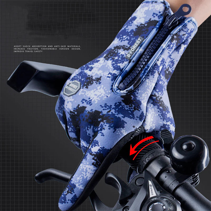 Touchscreen Heated Winter Gloves – Waterproof, Windproof & Fleece-Insulated for Outdoor Sports
